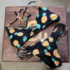 Pineapple Print Cupshe Bikini